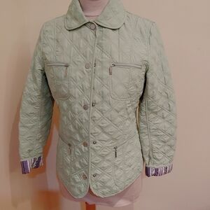 Marcona Quilted reversible Spring, Fall jacket‎ Green Size S